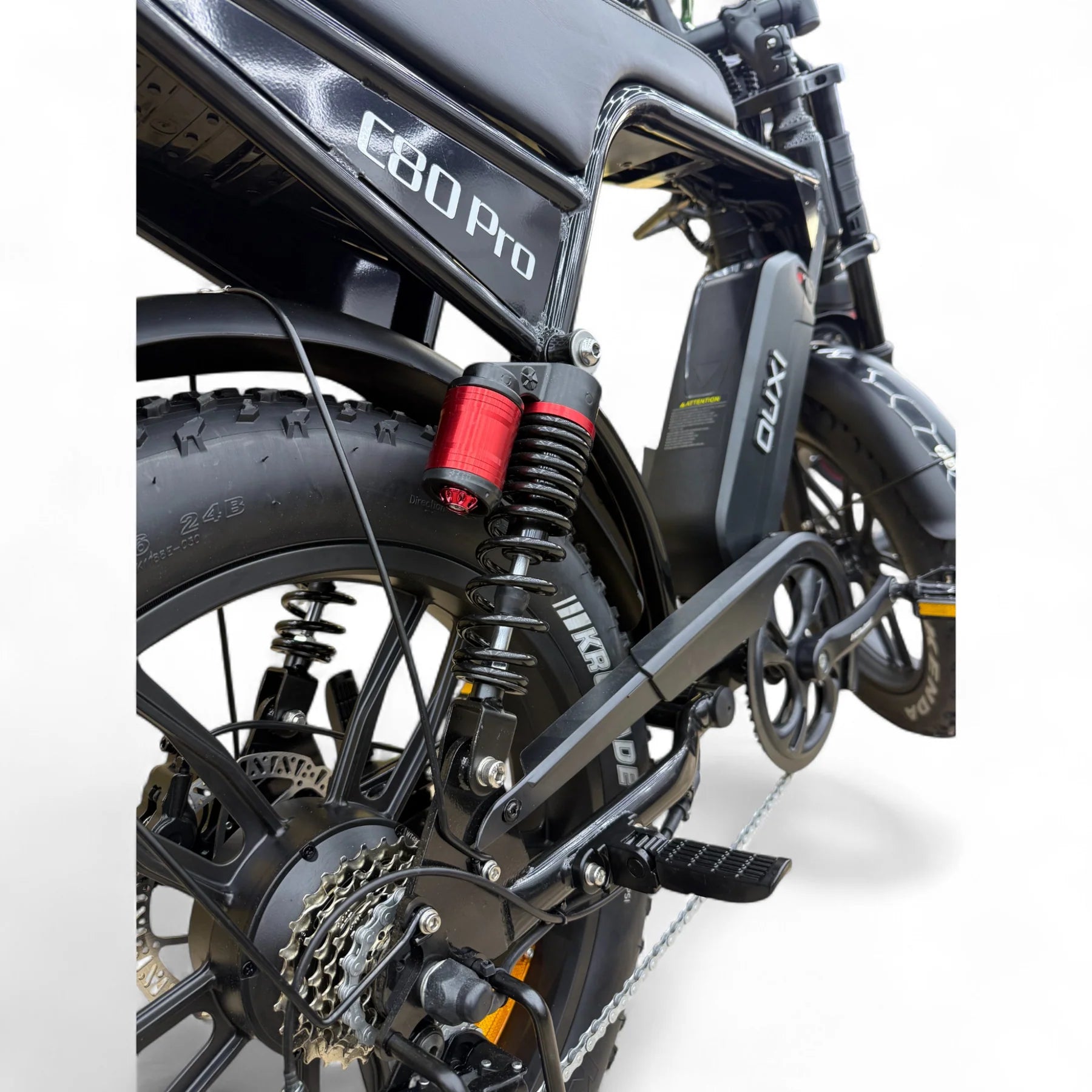 C80 Pro - OUXI - Zwart - Fatbike Company